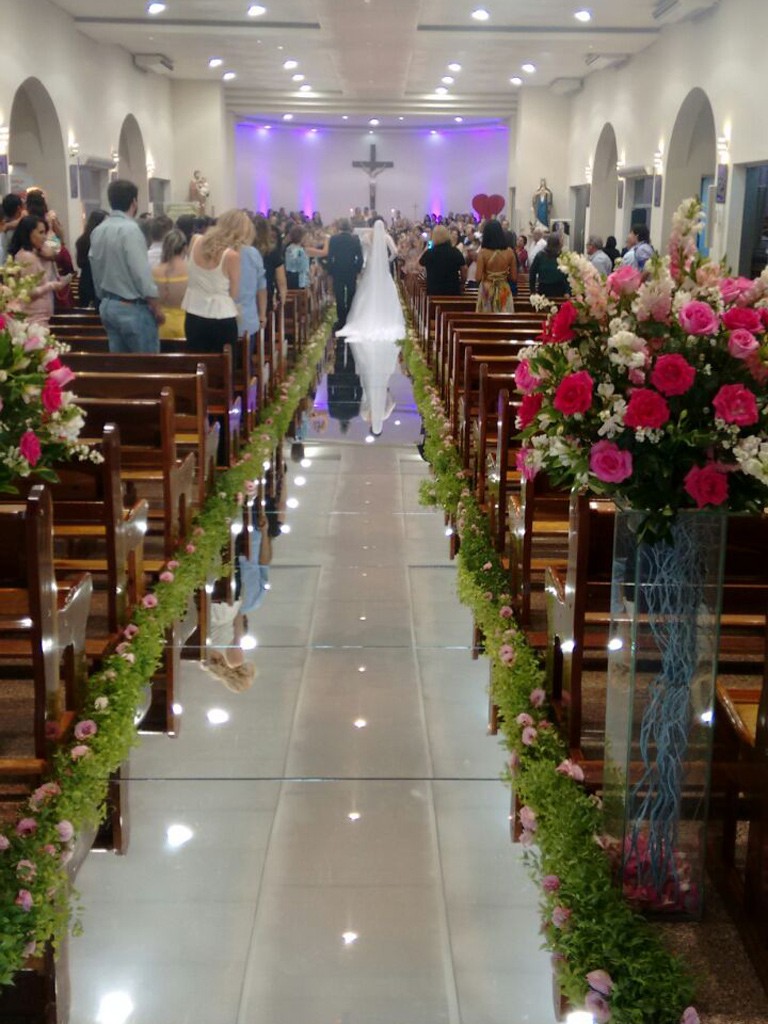 Passarela Espelhada - Casamento em José Bonifácio, SP.